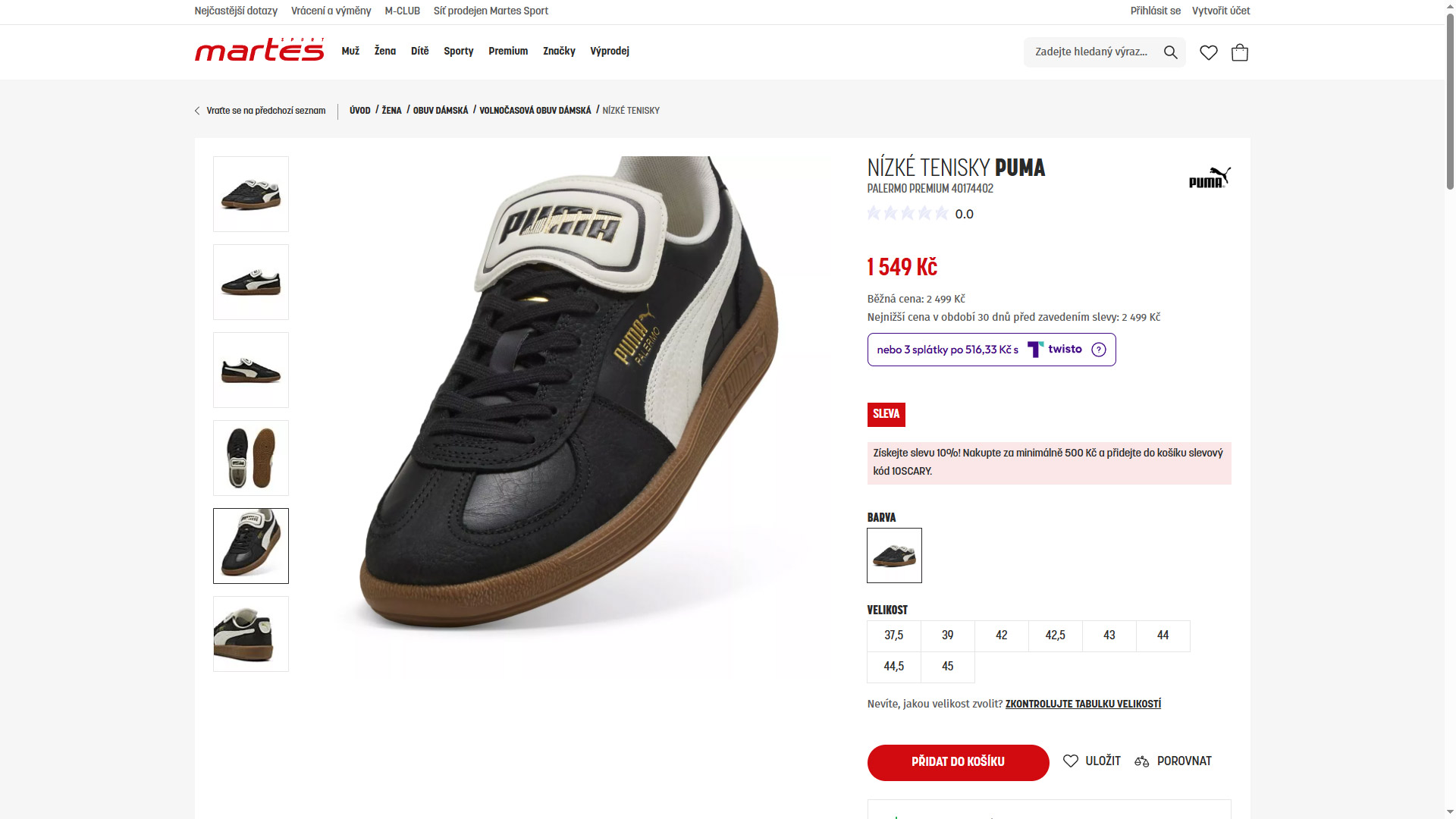 Analiza techniczna i UX starej wersji sklepu MartesSport.eu